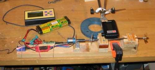 Motor test setup