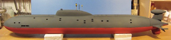 Submarine painted